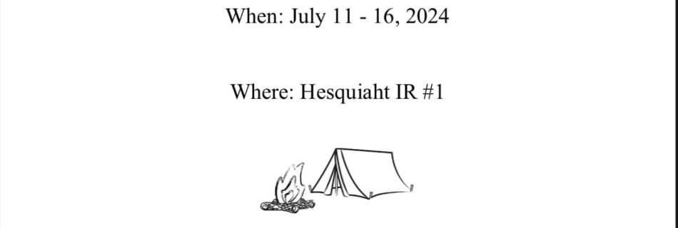 Hesquiaht Days Information poster